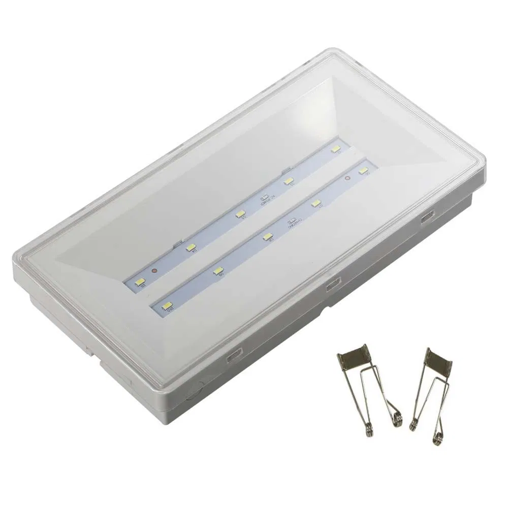 IP65 مصباح طوارئ LED 3.7V بطارية ليثيوم أيون مدمجة قابلة للشحن للإضاءة الطارئة