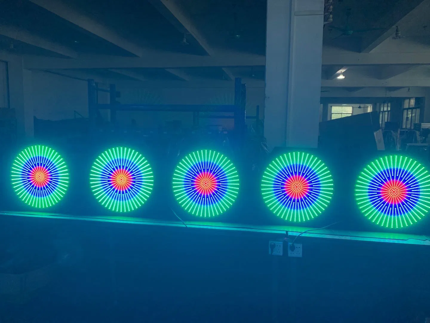 إضاءة خلفية LED برنامج مدمج DMX512 بيكسل ملون كامل RGB Lights 