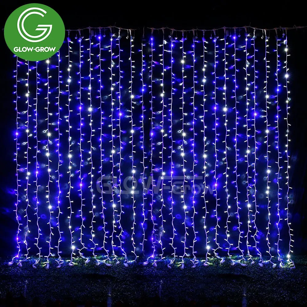 أضواء سلسلة زينة ستارة LED RGB المقاومة للماء لشجرة عيد الميلاد للزفاف ومراكز التسوق والشوارع والعطلات وزينة المنزل