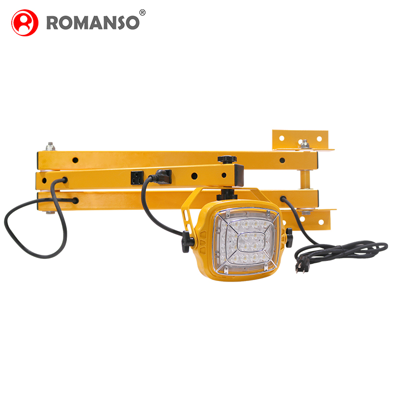 أضواء الفيض عالية الجودة 20W-60W LED للإضاءة في الأرصفة مع ذراع متأرجح