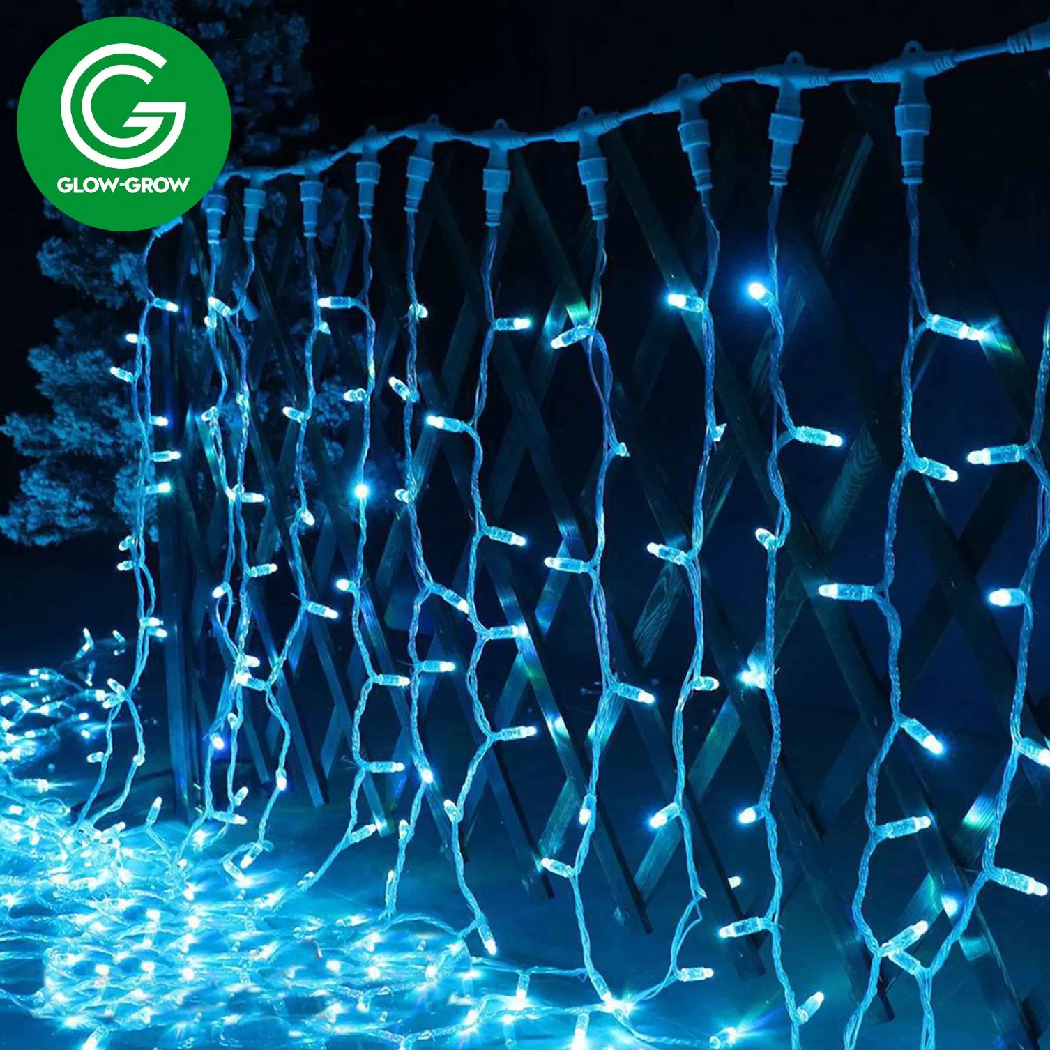 أضواء سلسلة زينة ستارة LED RGB المقاومة للماء لشجرة عيد الميلاد للزفاف ومراكز التسوق والشوارع والعطلات وزينة المنزل