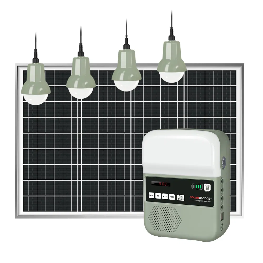 فيراسول معتمد الكل في واحد حل إضاءة شمسية متعدد الاستخدامات 25W مع مصابيح LED ومصباح يدوي وراديو مدمج للاستخدام الخارجي والداخلي