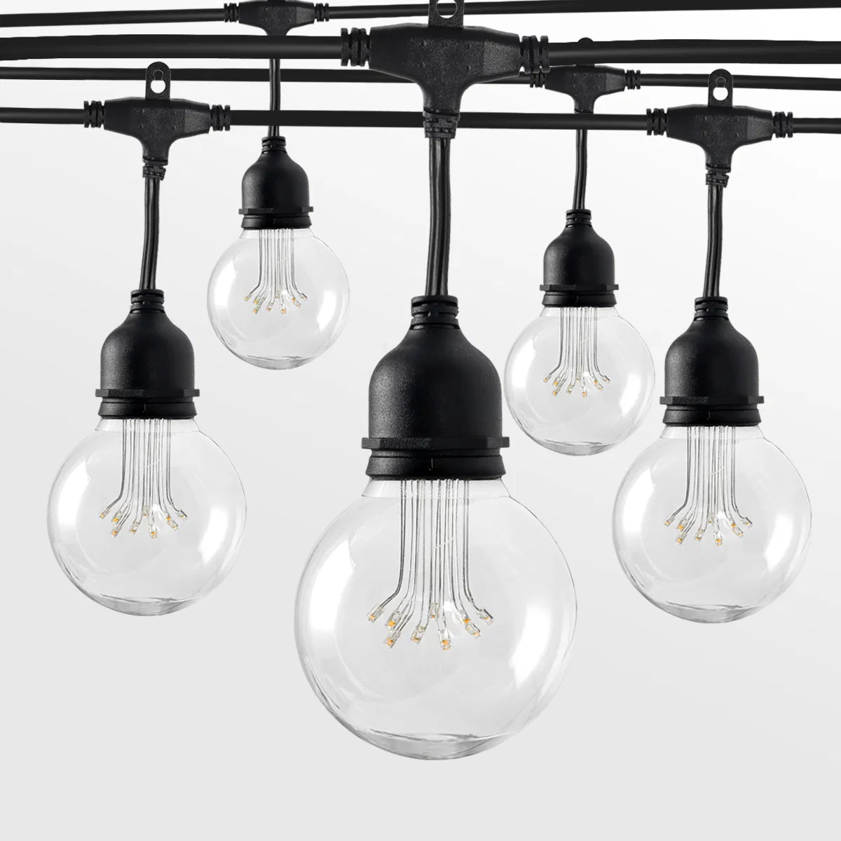سلسلة أضواء LED الملونة دافئة بيضاء زينة عيد الميلاد G125 أضواء سلسلة LED
