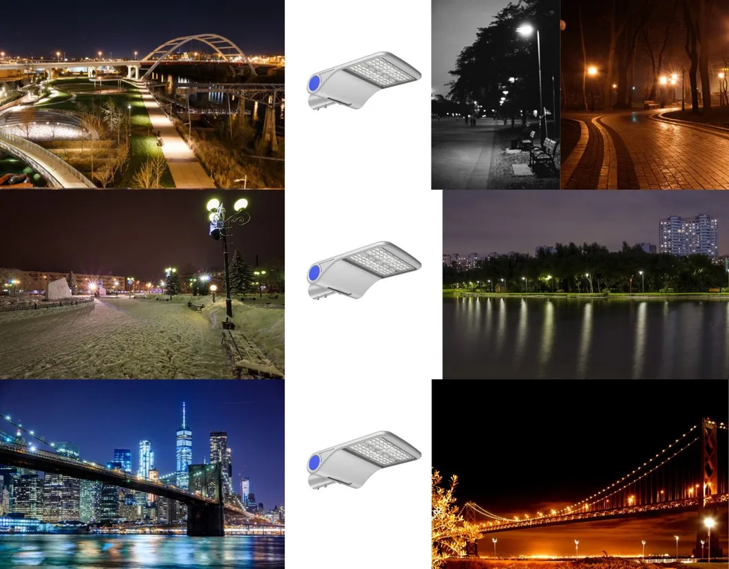 سعر المصنع 30W 50W 60W 80W 100W IP66 ضوء شارع LED مقاوم للماء مع مستشعر ضوء الصورة لمواقف السيارات والحدائق
