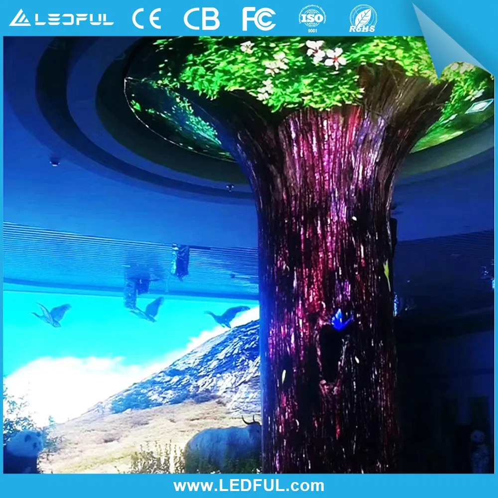 Curved LED Display Indoor P2 P2.5 P3 P4 P5 Soft LED Module Curved Flexible LED Display Screen