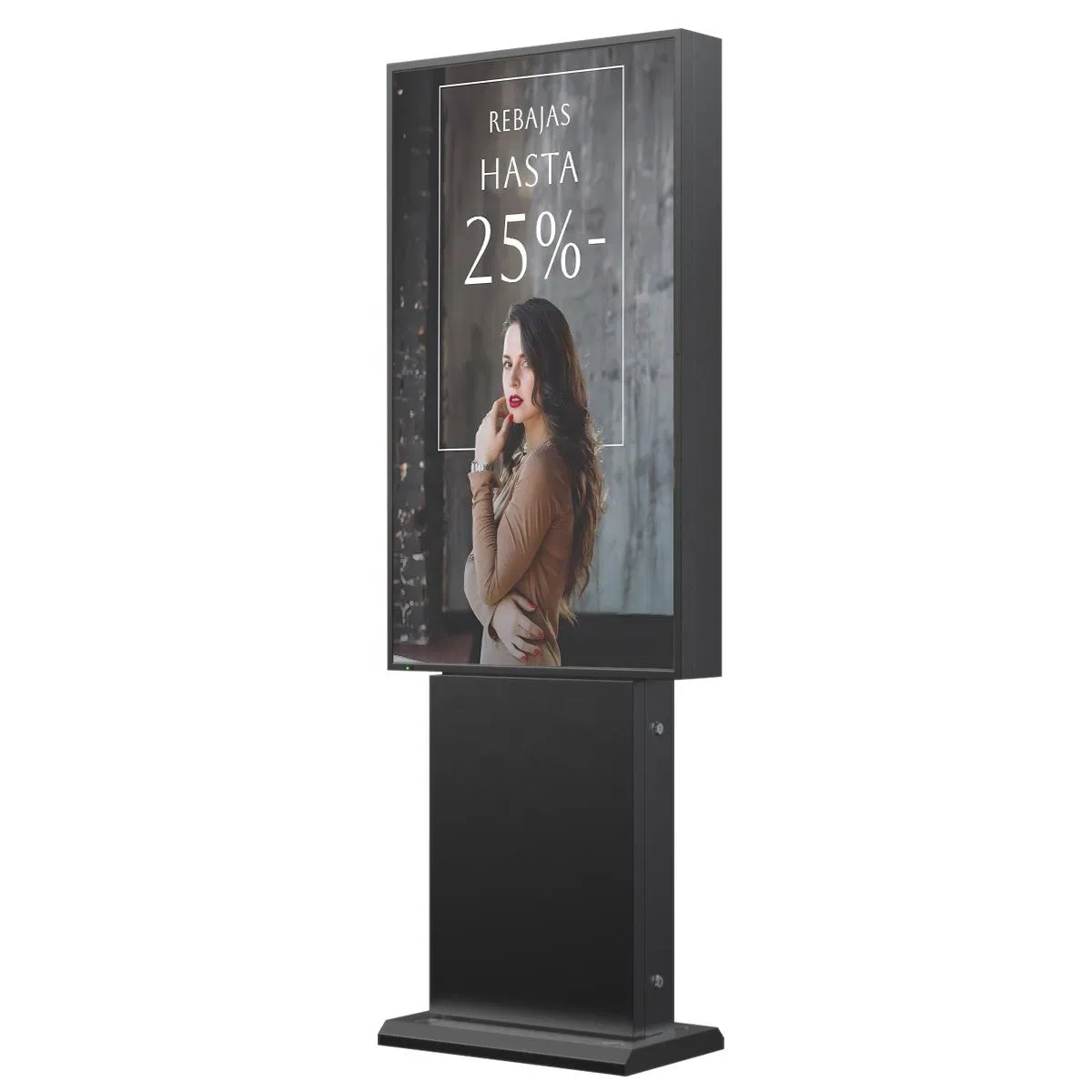 IP67 Outdoor Digital Signage and Displays 55inch LCD Miniled Waterproof Floor Stand