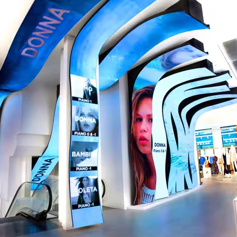 Flexible P4 Indoor Outdoor Curved LED Display Screen