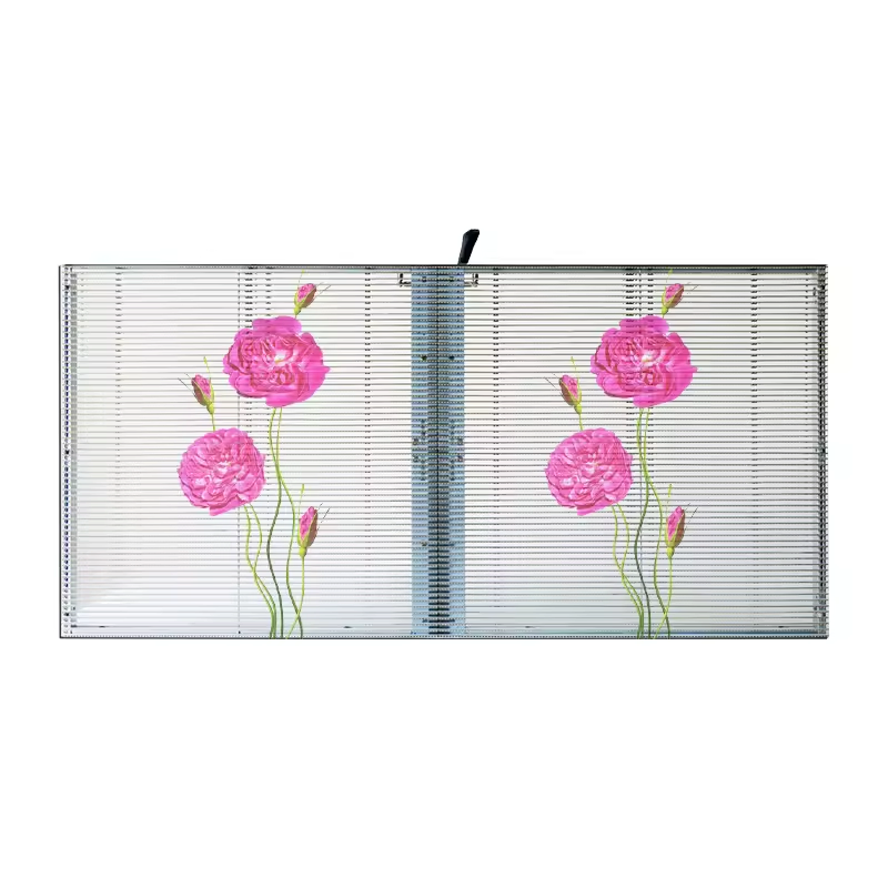 Indoor Advertising HD Transparent LED Video Wall P3.91-7.82 Transparent Leddisplay Screen Fixed Behind Glass in Store