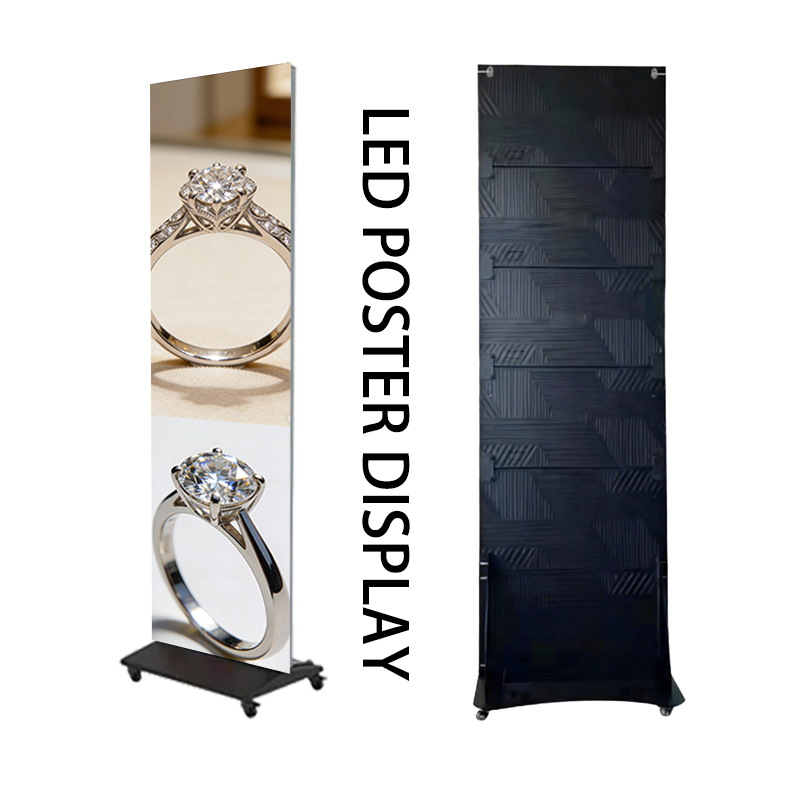 High Resolution Full Color P1.87 Indoor Portable LED Poster Screen for Advertising