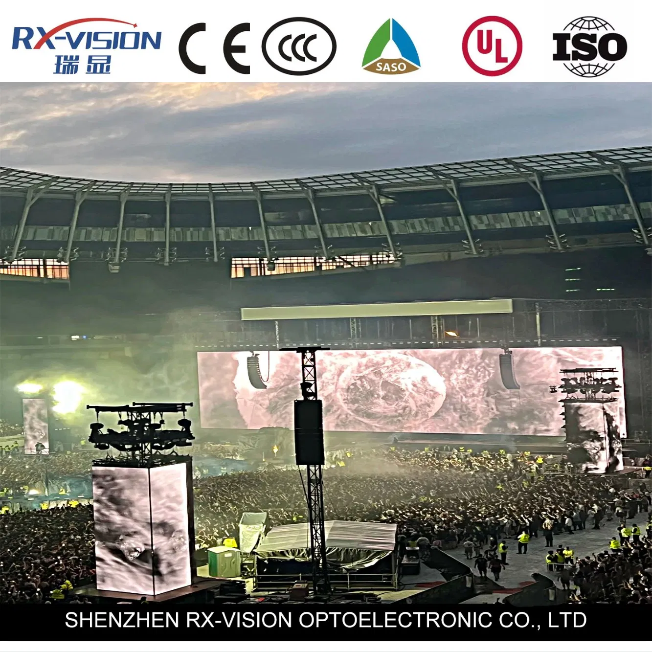 High Definition P3.91 500*1000 Rental LED Panel Video Wall Outdoor Stage LED Concert Screens