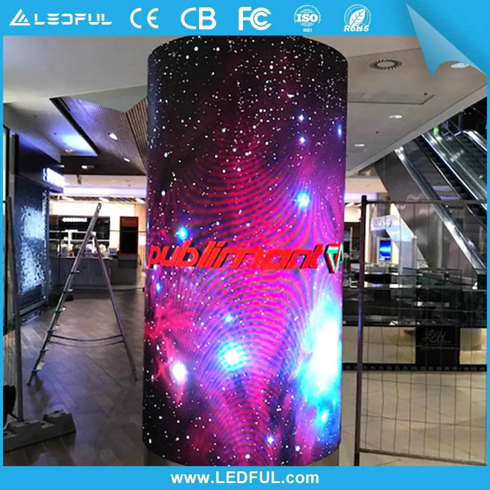 Indoor Circular Curved Soft Round Circle LED Display Flexible LED Screen