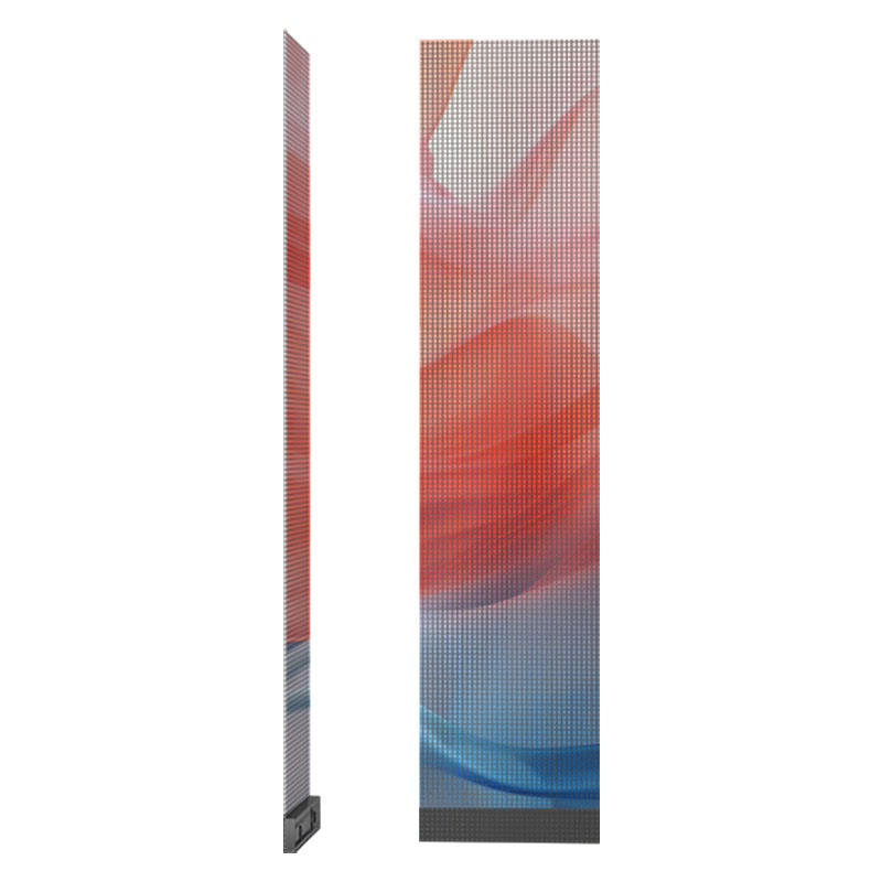 High Definition Window Advertising Holographic Flexible Adhesive Transparent LED Film Glass Video Wall