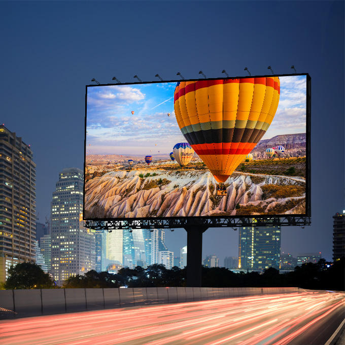 P10 Outdoor Waterproof LED Advertising Screen Outdoor Curved Cubic Digital LED Display