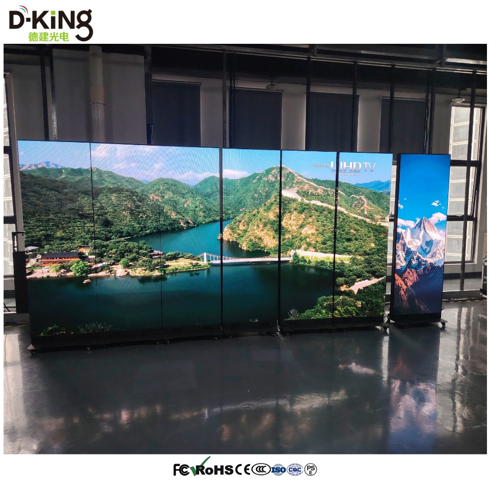 Factory Price LED Panels 640*1920mm Cabinet P1.86 Indoor LED Poster Display Screen
