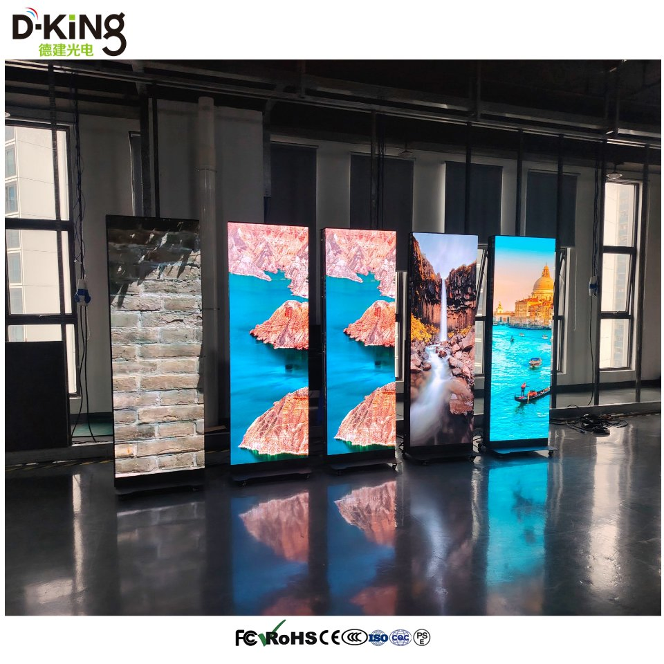 Factory Price LED Panels 640*1920mm Cabinet P1.86 Indoor LED Poster Display Screen