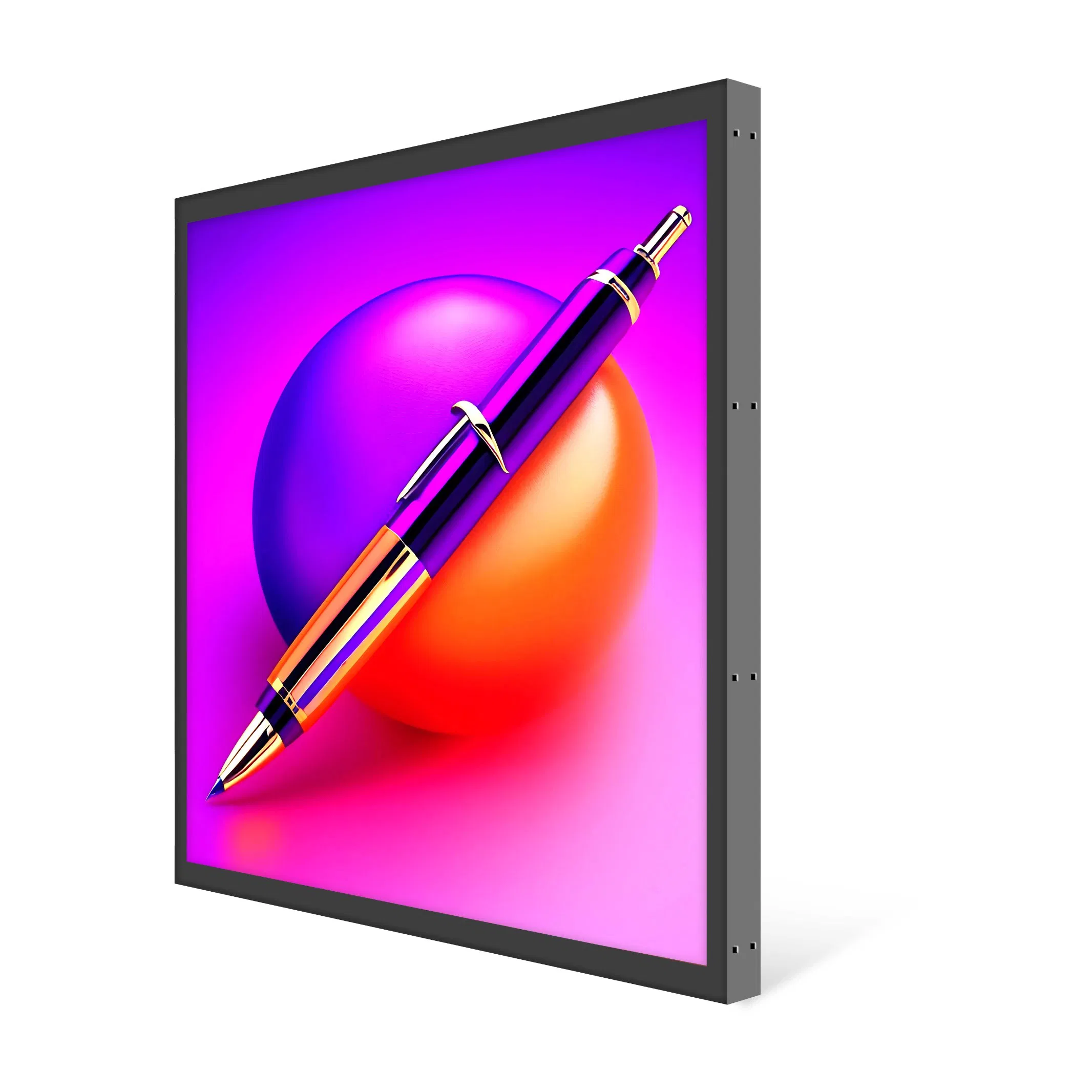 Factory Customized Qled 51.7inch High Quality 2160*2160 Square LCD Monitor Display for Gallery, Art Exhibition