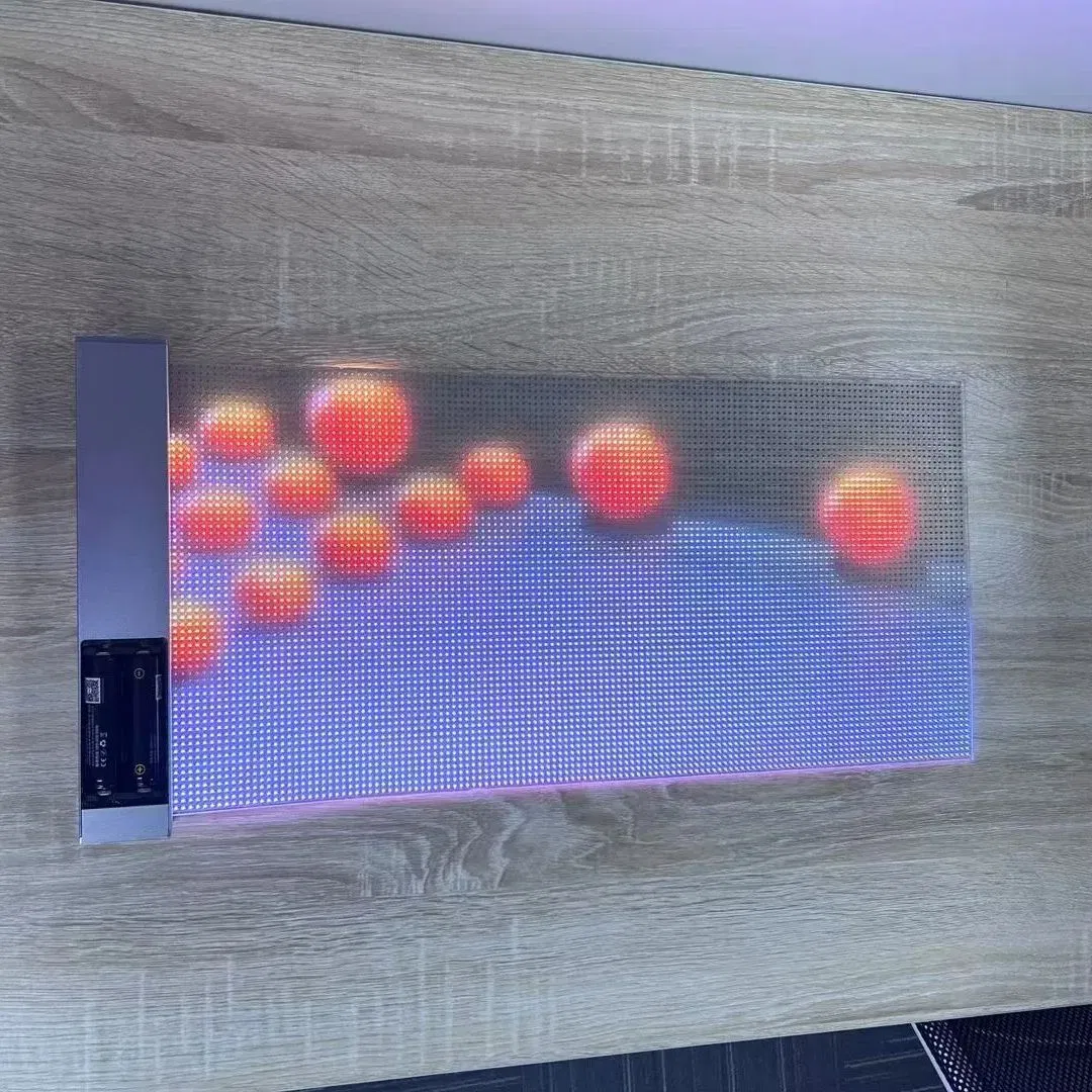 Glass Adhesive Transparent Film Indoor Curved Advertising LED Wall Display