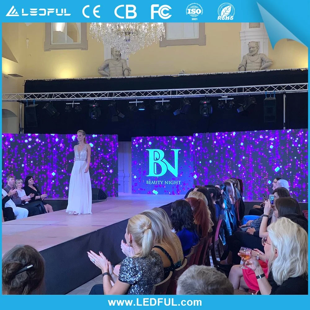 Outdoor Indoor 500X500mm HD SMD Curved Digital Stage Events Rental Background DJ Booth LED Video Wall Screen Display P1.9 P2.5 P2.6 P2.9 P3.91 P4.81 P5.95 P6.25