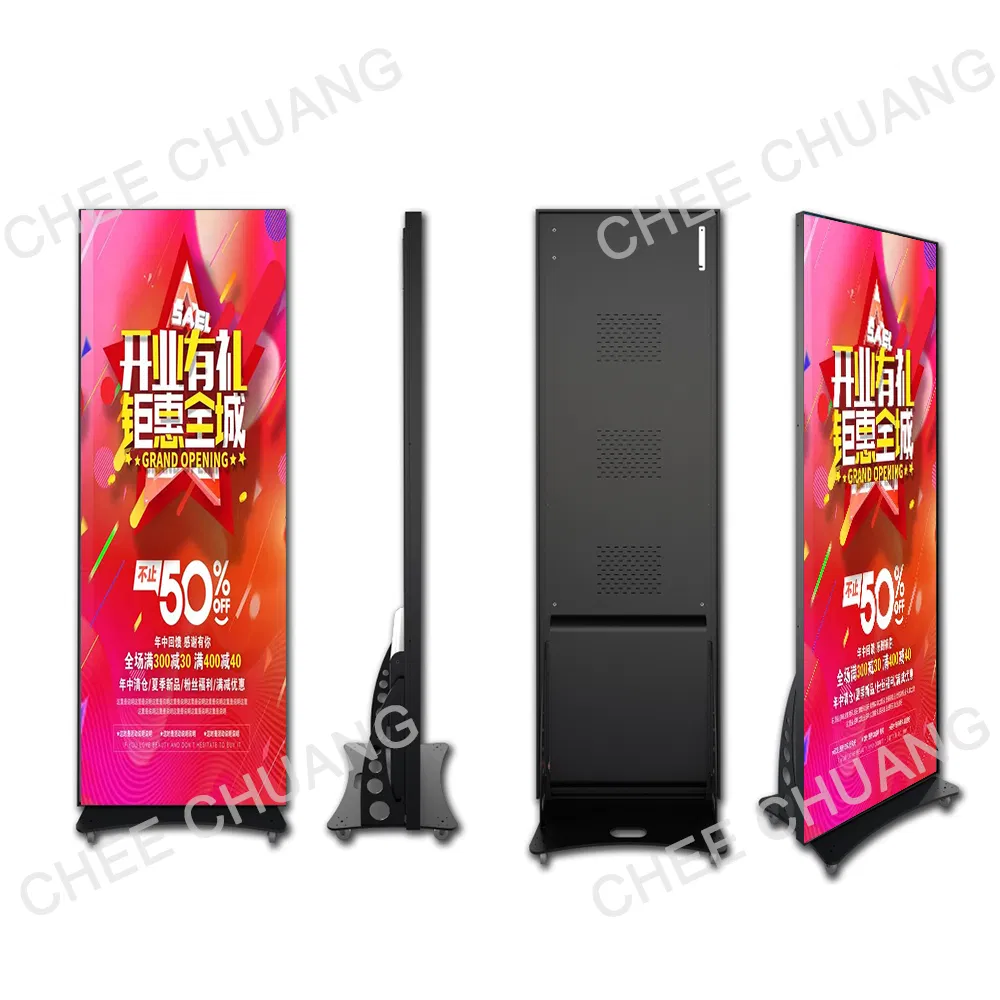 P2 Indoor LED Display Portable Standing LED Poster Advertising Panel Screen
