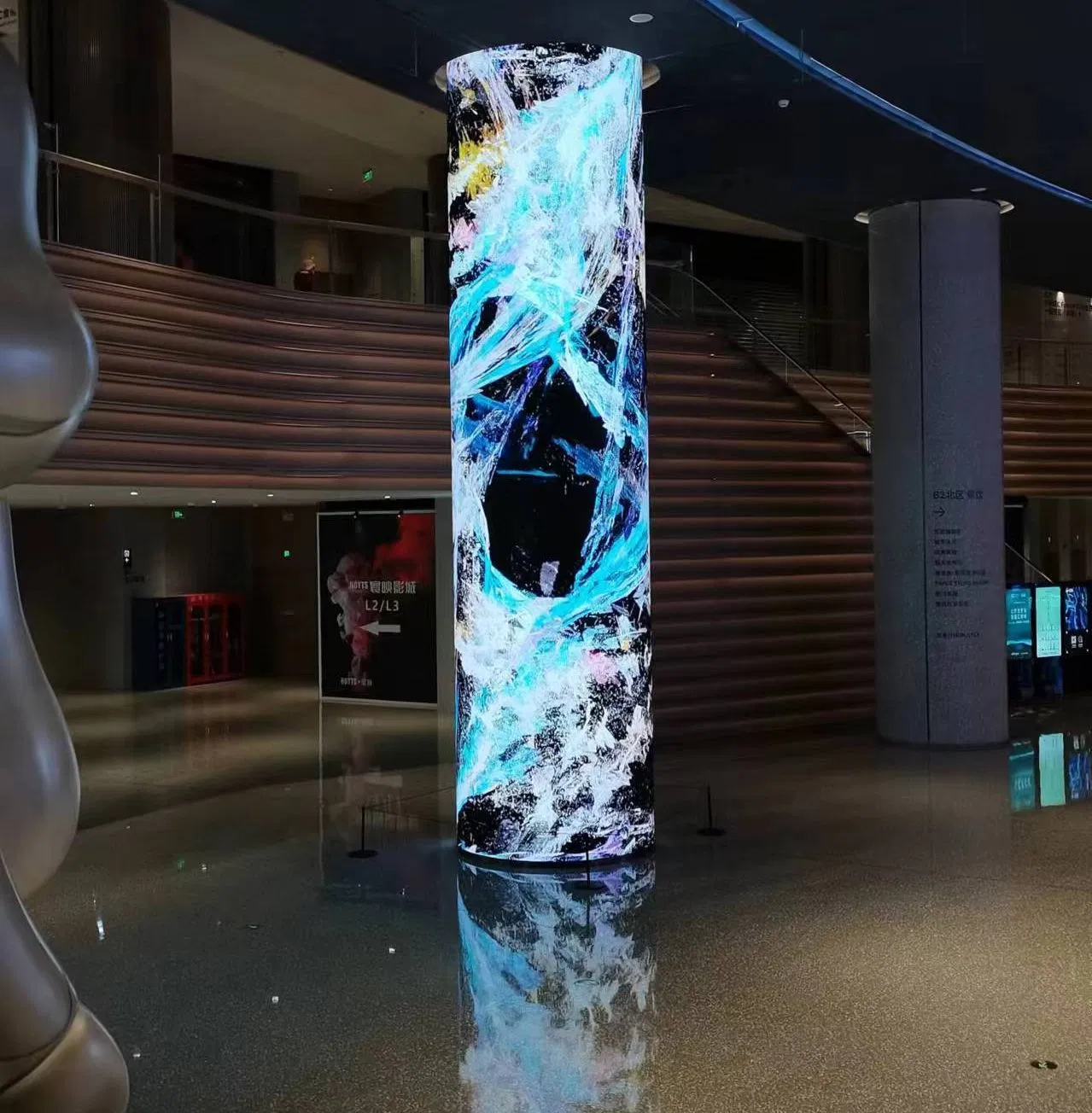 LED Display P2 Circle Interior Flexible Pantalla Scherm Roll up Video Screens Rollable Sign Board Full Pixel Panel