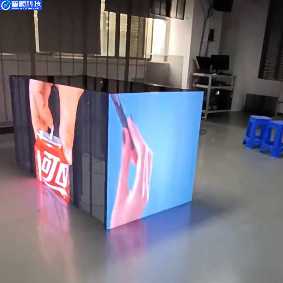 HD Transparent LED Display Screen Glass Window Cur P3.91-7.8 Transparent LED Wall