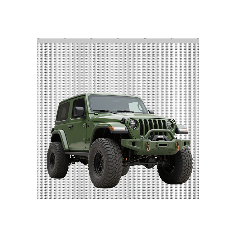 High Permeability High Resolution High Brightness Advertising Pantalla LED Video Wall Flexible Film Transparent Screen for Automobile 4s Store