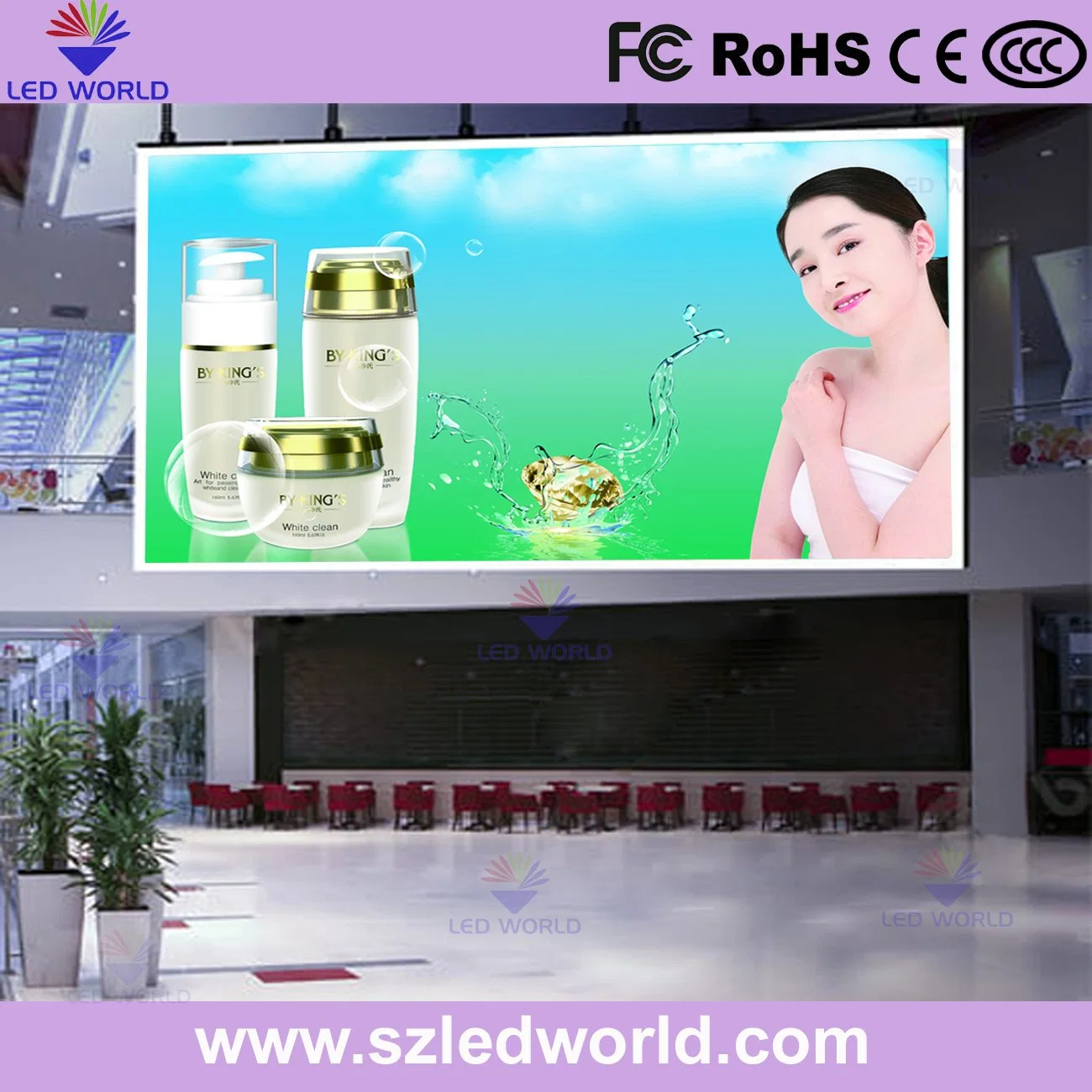 P2.5 P3 P4 P5 P6 Indoor Outdoor Full Color Rental RGB Advertising LED Display Panel Large Video Wall Screens Thin Waterproof Display Panel Billboard Module