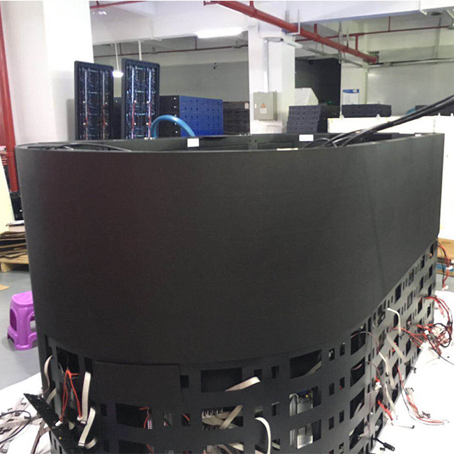 Customization Indoor Wall Flexible Video LED Screens Soft Vertical Flexible Curve LED Panel Screen