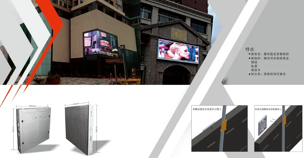 Outdoor dual backup display