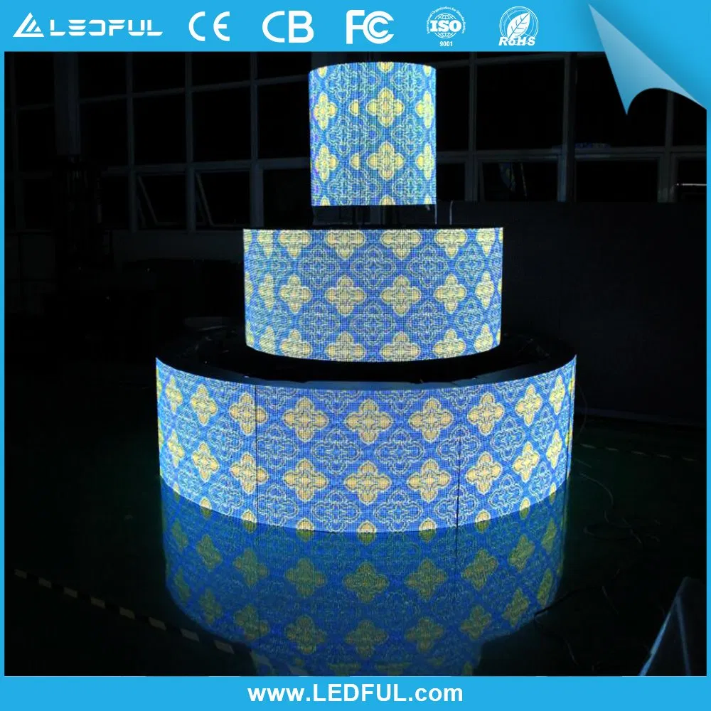 Curved LED Display Indoor P2 P2.5 P3 P4 P5 Soft LED Module Curved Flexible LED Display Screen