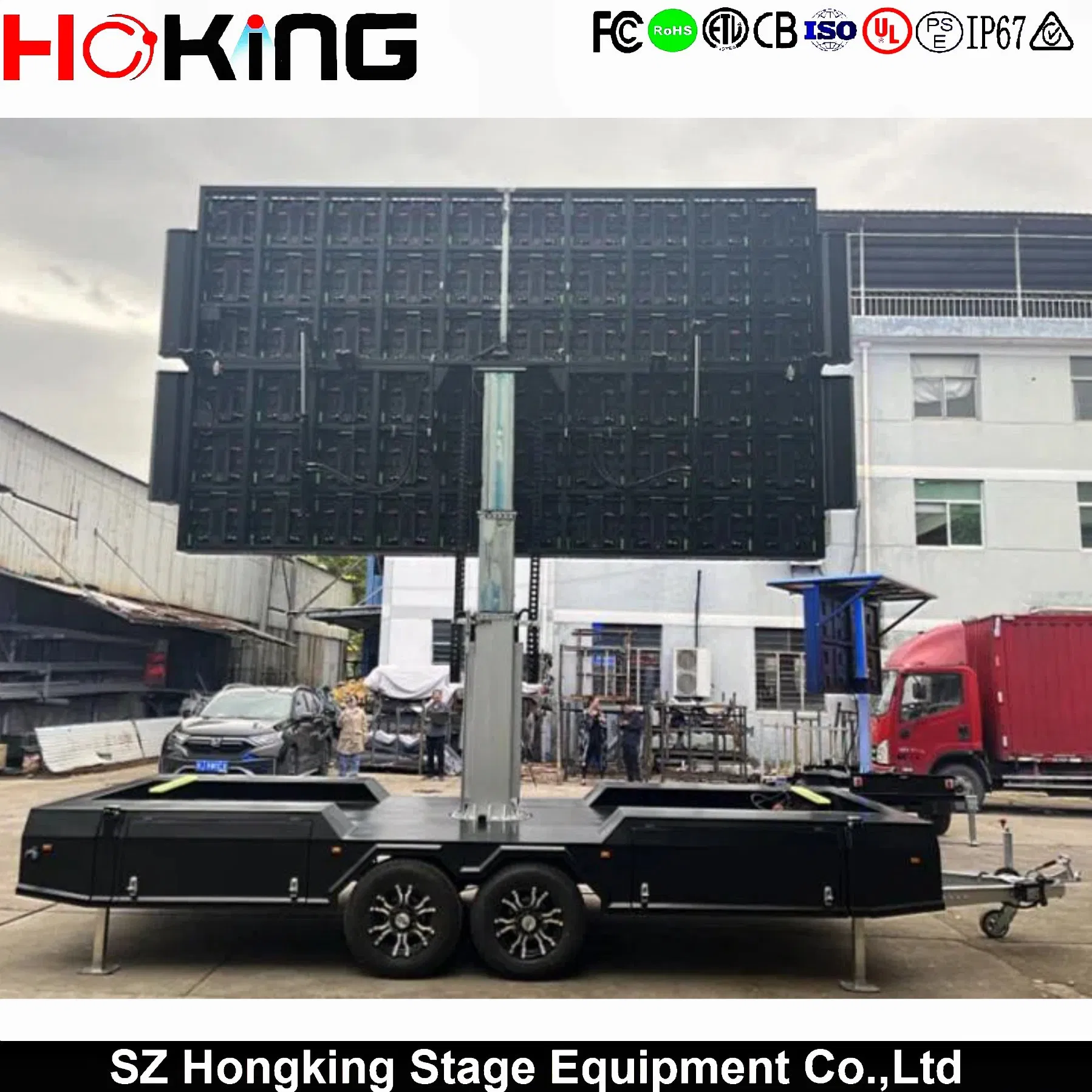 P2.9 P3.91 Mobile Events Live Outdoor Truck Trailer Screen LED Display Advertising