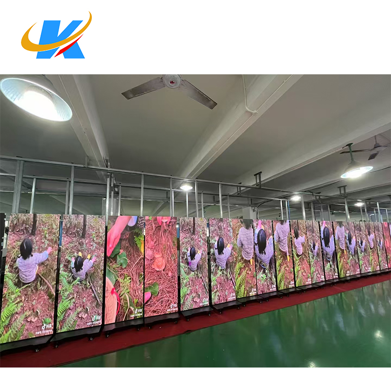 P1.25 P1.5 P2.5 640*1920mm Foldable Movable HD Standing Advertising LED Poster Display Mirror Digital Advertisement LED Screen