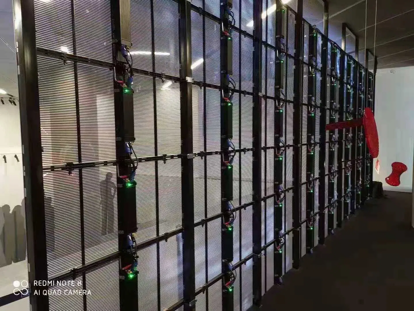 Glass LED Wall P3.9 Indoor with Transparent Glass Window LED Wall for Advertisement