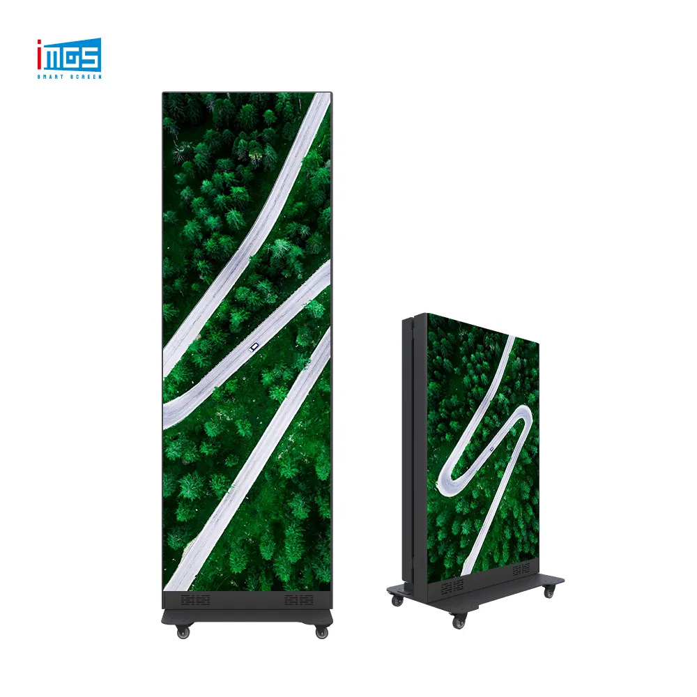 Vertical Portable High Definition LED Video Display Digital Signage Indoor LED Poster Screen