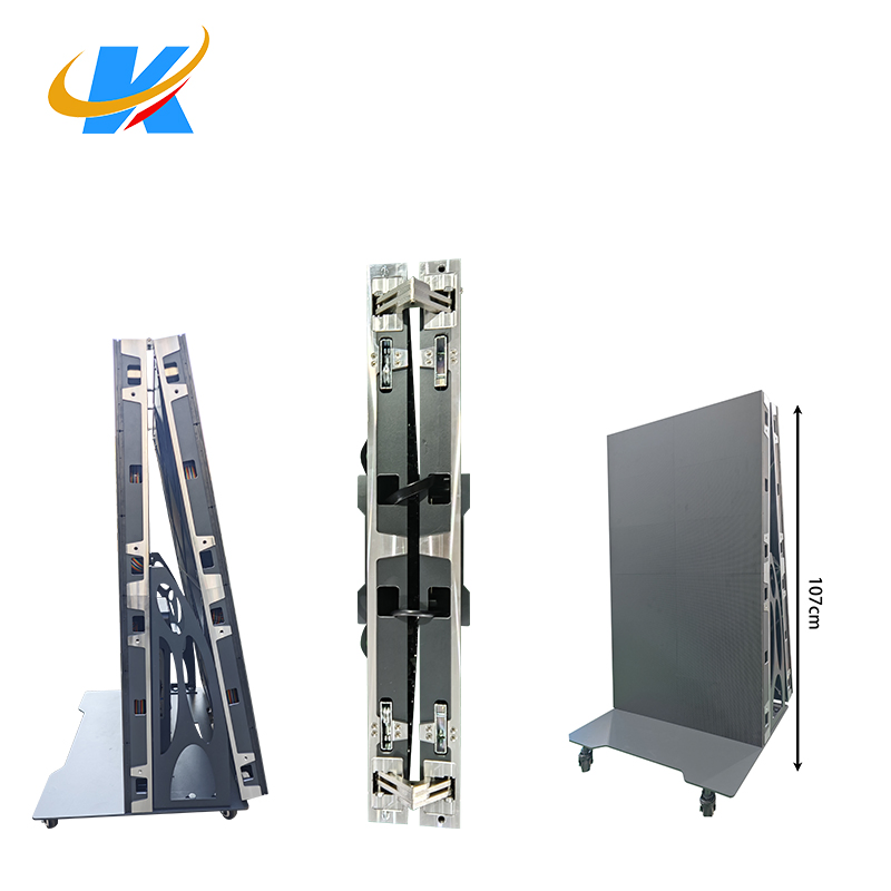 P1.25 P1.5 P2.5 640*1920mm Foldable Movable HD Standing Advertising LED Poster Display Mirror Digital Advertisement LED Screen