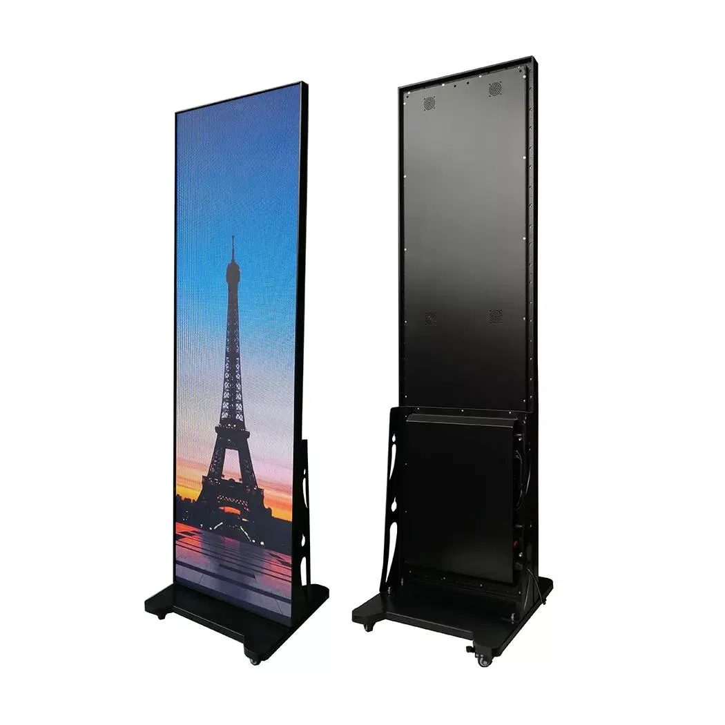 P2 Indoor LED Display Portable Standing LED Poster Advertising Panel Screen