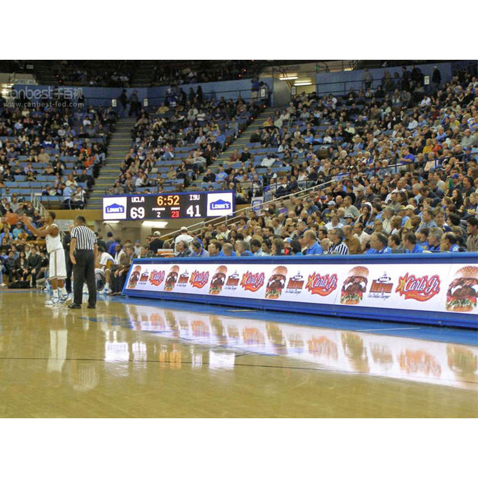 Outdoor P10 Large Stadium Sports Basketball Football Field Perimeter Advertising Vide Wall