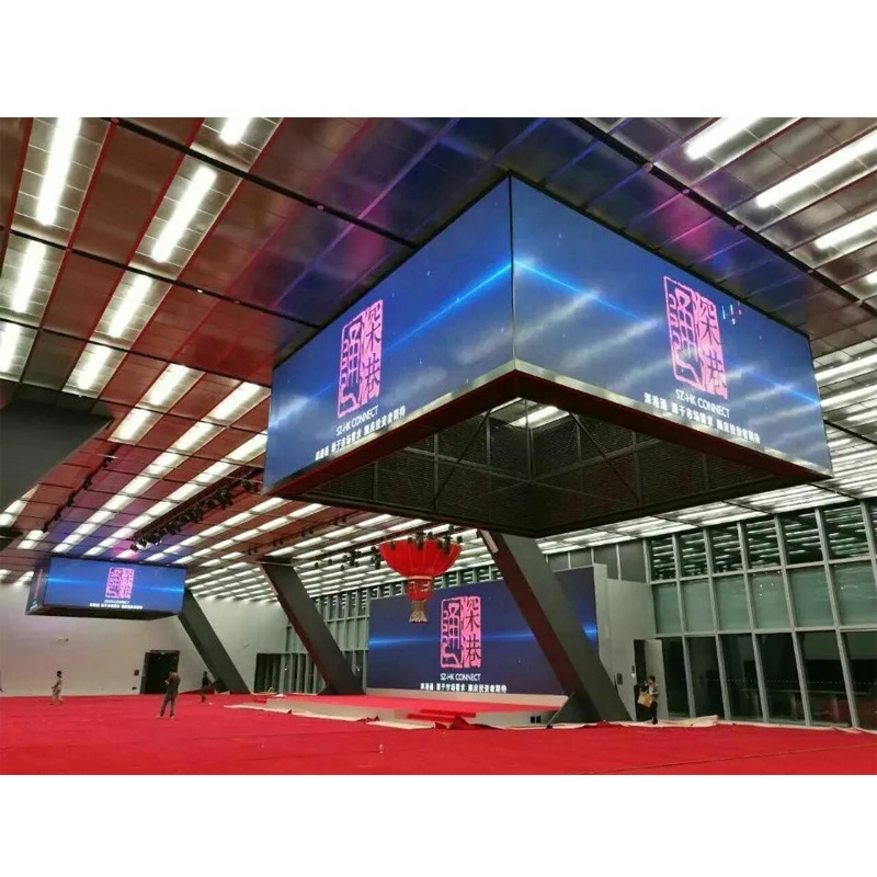 3840Hz 1080P Transparent Full Color Indoor Glass LED Video Wall