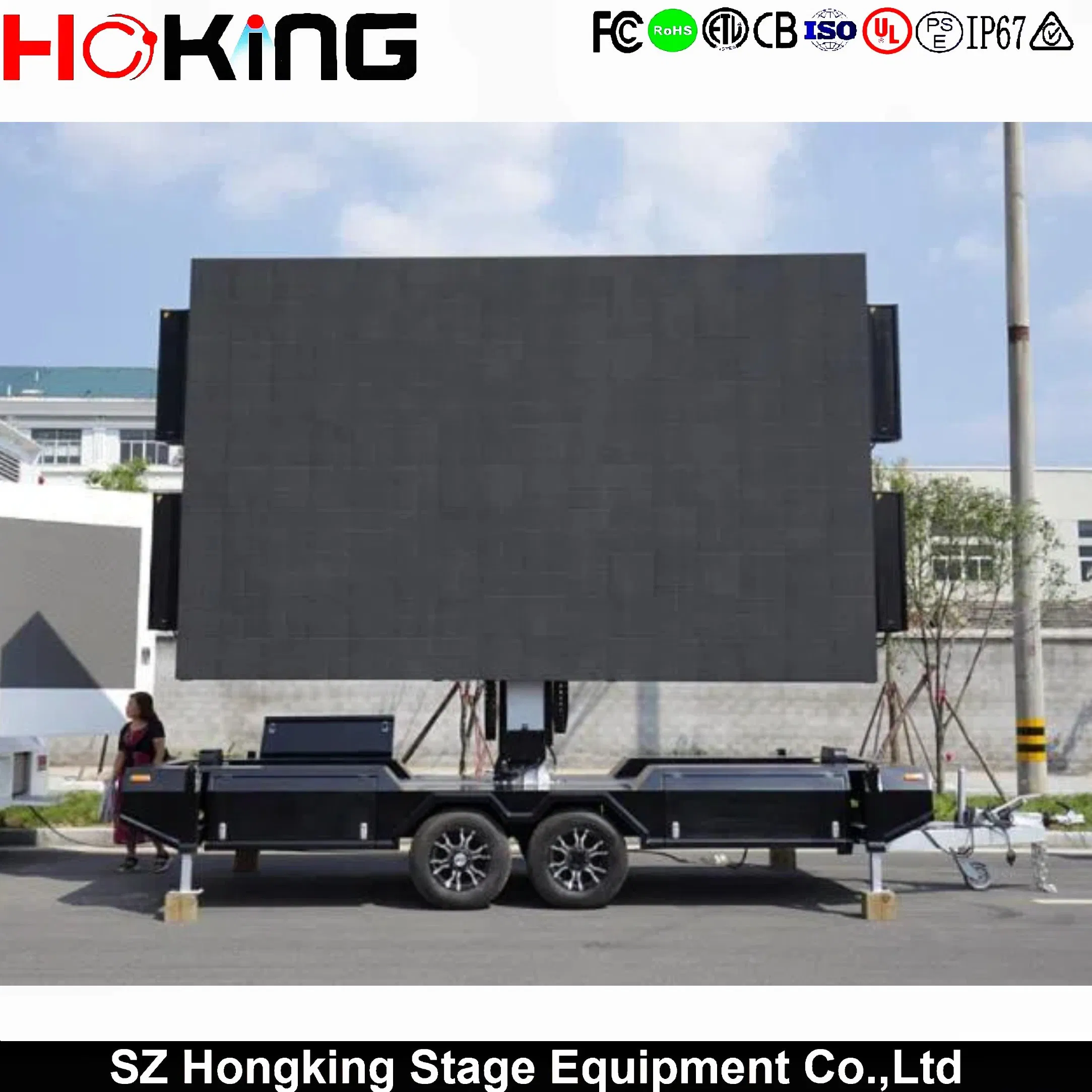 P2.9 P3.91 Mobile Events Live Outdoor Truck Trailer Screen LED Display Advertising