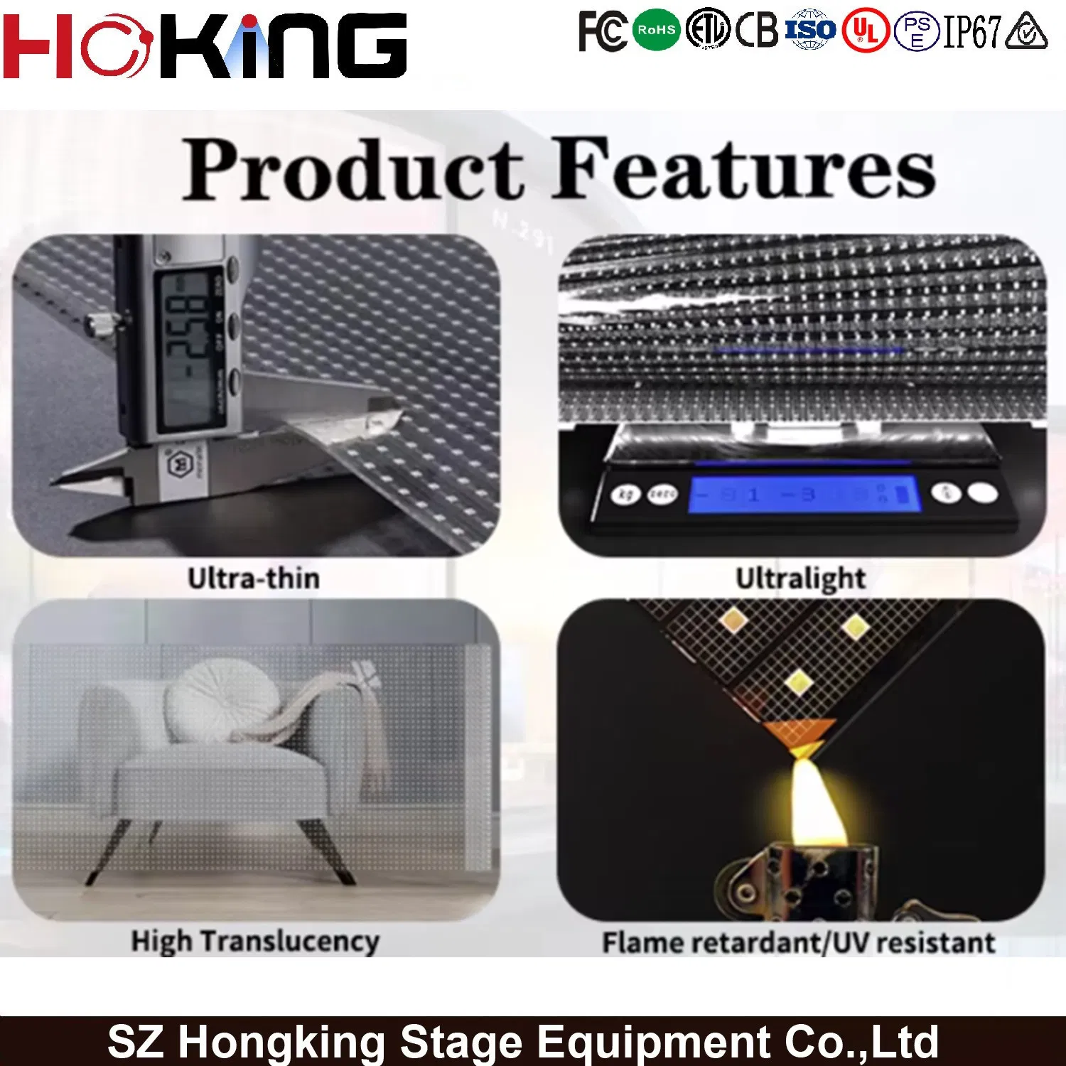 Ultra Thin LED Film Glass Screen Transparent High Quality Glass Indoor LED Video Wall