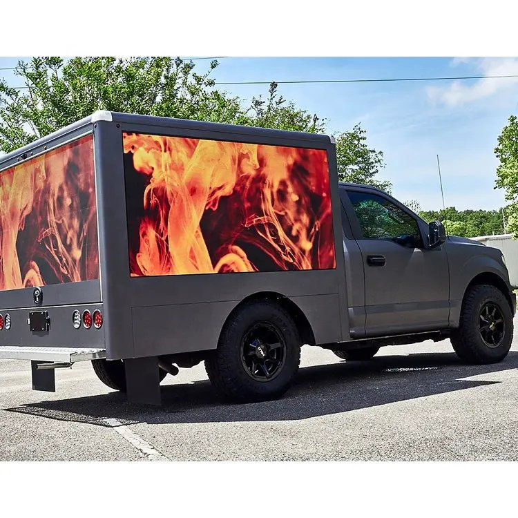 Mobile Truck Digital Advertising Board P5 LED Sign Billboard HD LED Car Display
