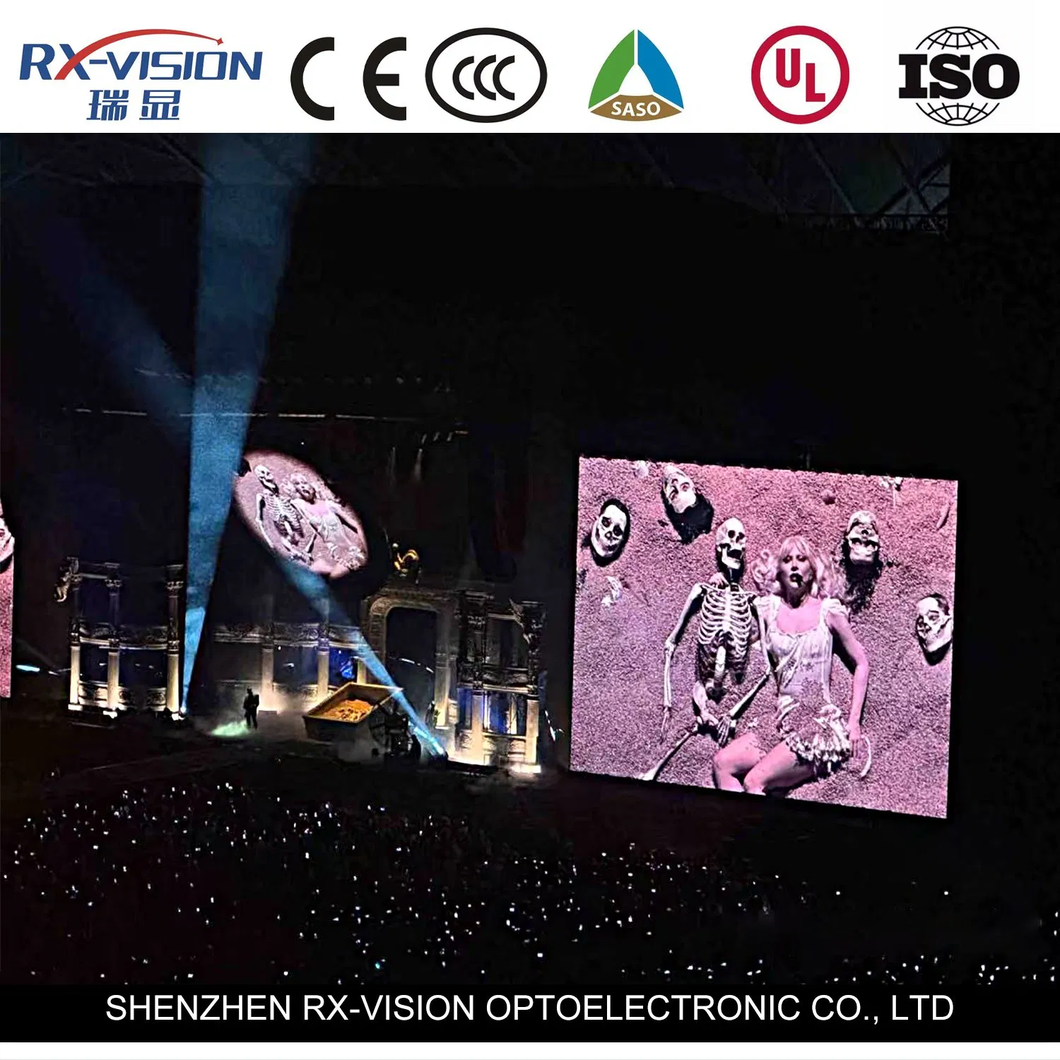 Rental Indoor Full Color P3.91 500*500 LED Video Wall LED Screen Manufacture