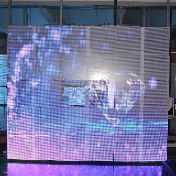 Factory Wholesale Window Glass Indoor LED Display Screen P7.81 P10.41 Transparent LED Wall