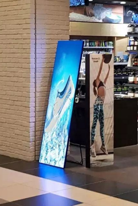 Portable P2 LED Foldable Digital Poster Screen Double-Sided Free Standing LED Poster Screen for Shopping Mall