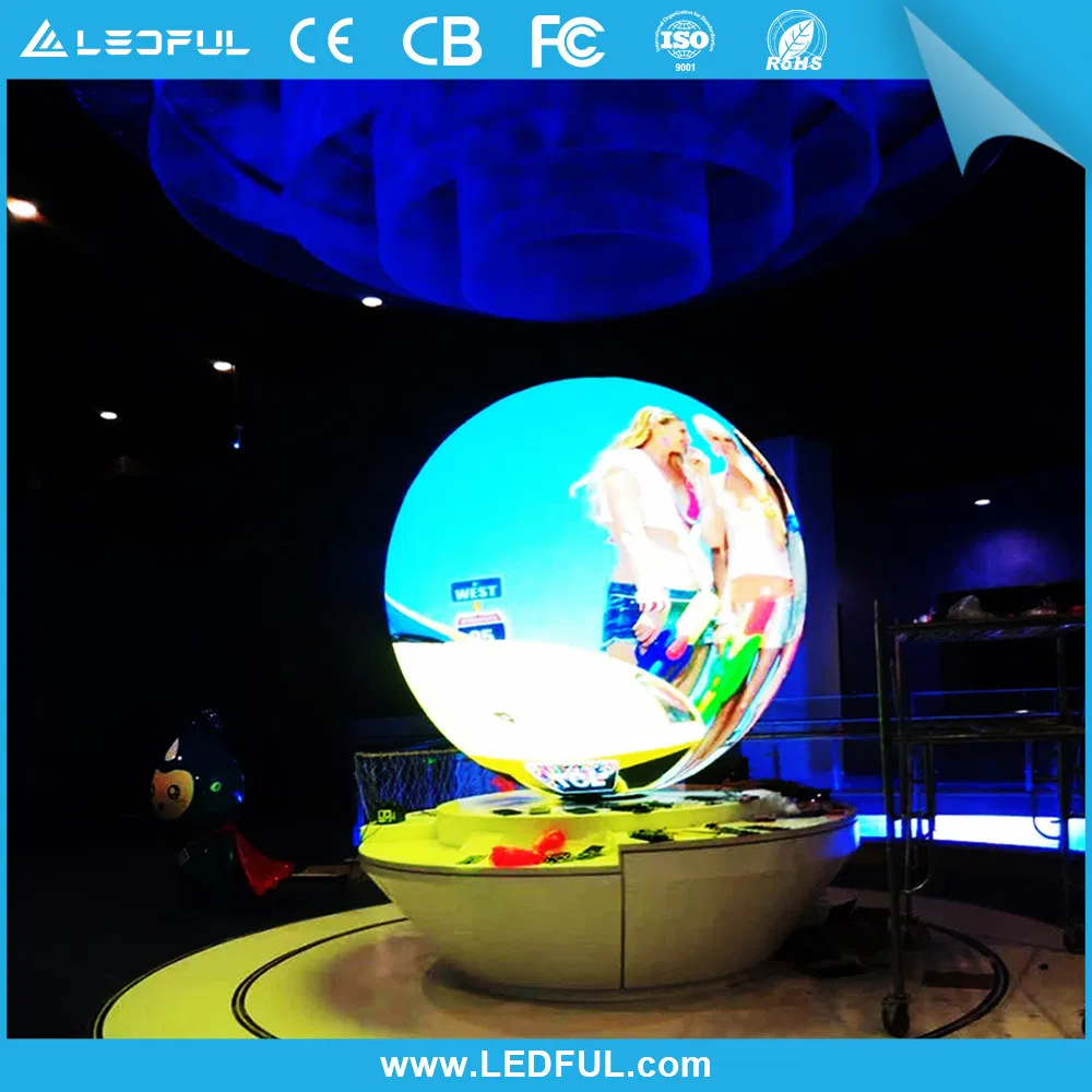 Indoor Circular Curved Soft Round Circle LED Display Flexible LED Screen