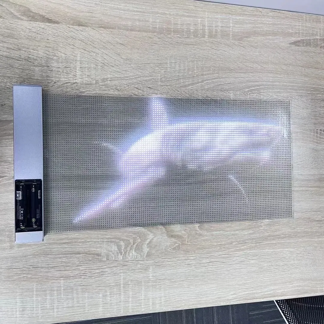 Glass Adhesive Transparent Film Indoor Curved Advertising LED Wall Display