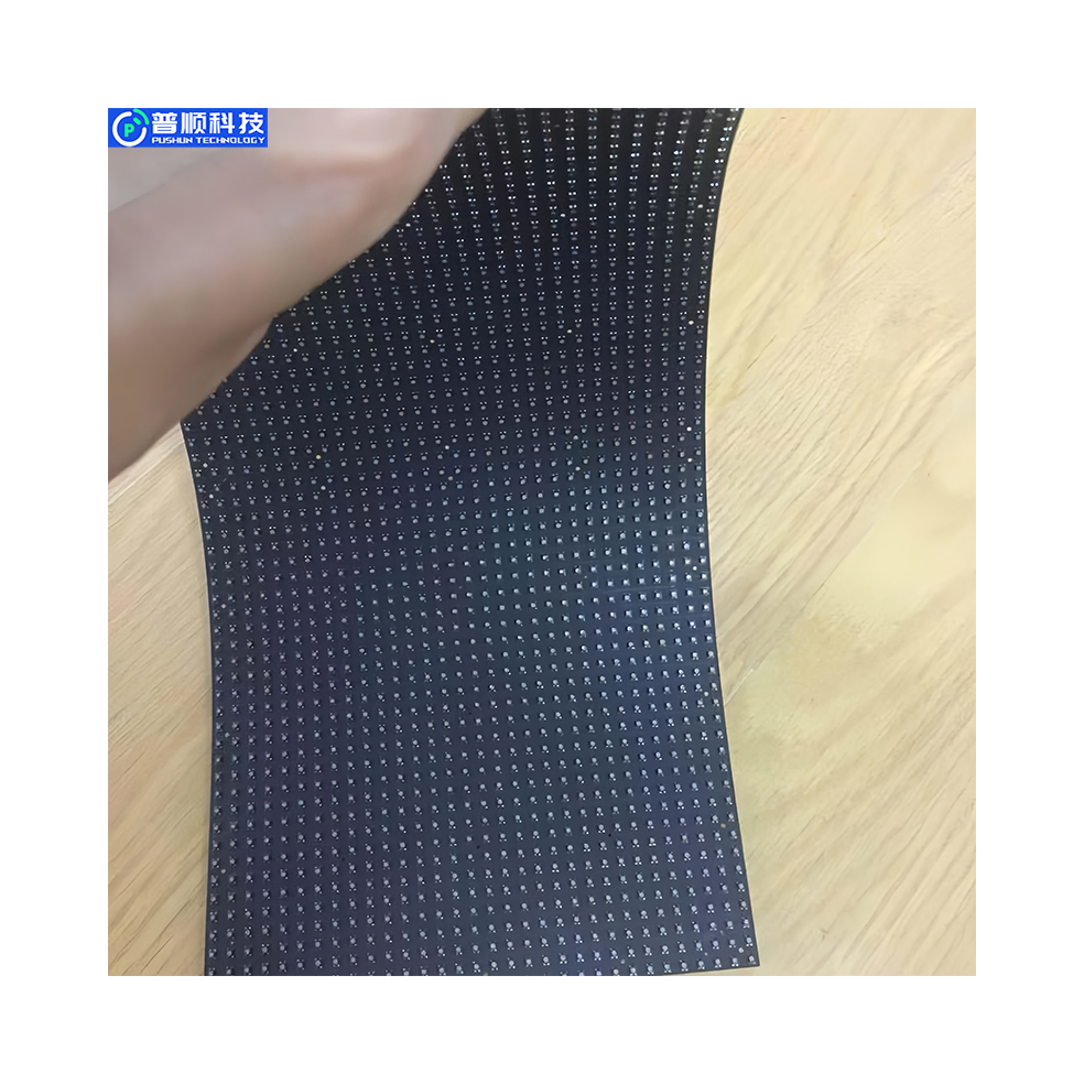 Pushunled High Refresh Indoor Curve Advertising P1.25 LED Video Wall Flexible LED Display Screen