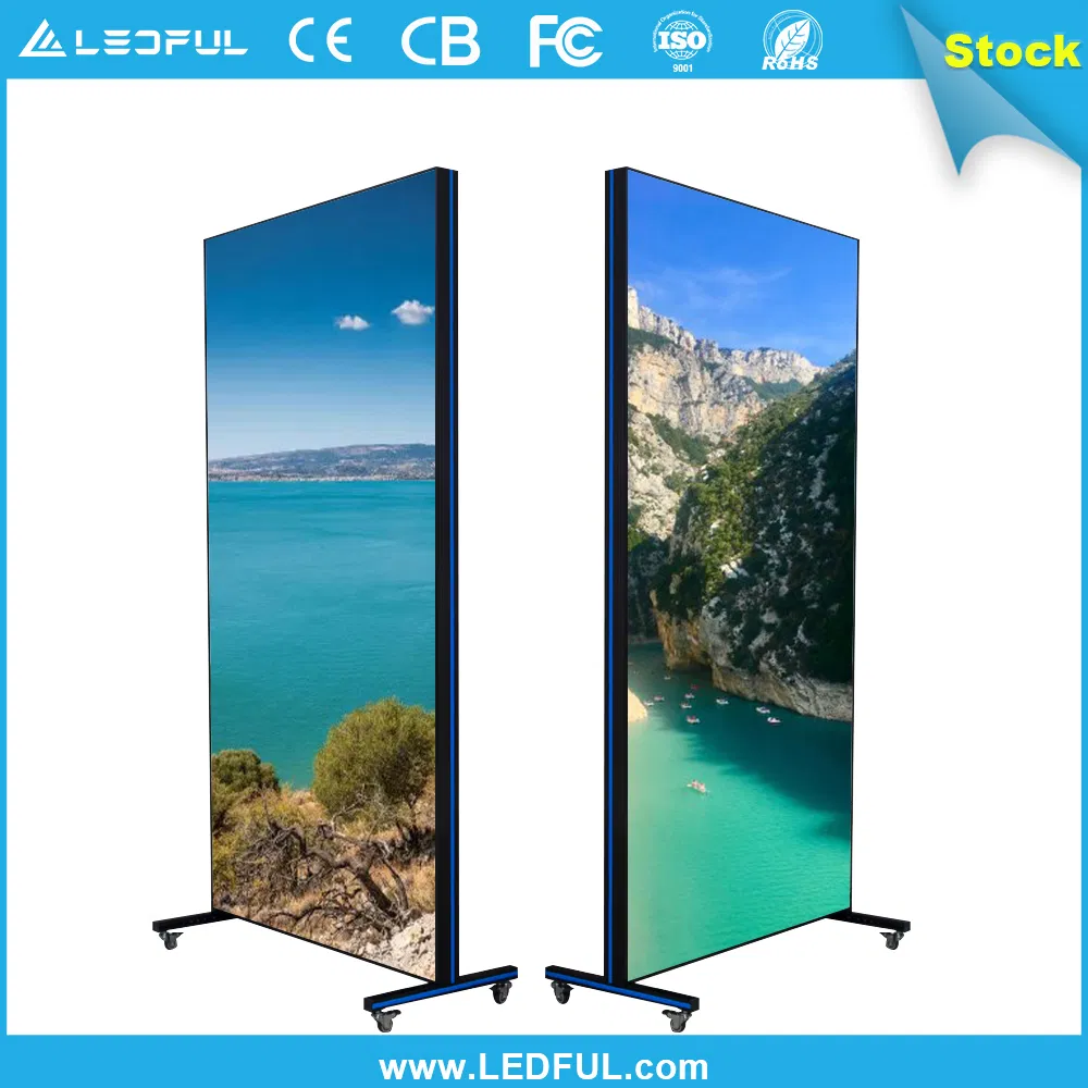 Indoor Portable P2 Digital Poster LED Display P2.5 LED Poster P3 LED TV Mirror Screen