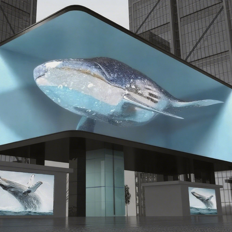 Outdoor Fixed LED Display Sign Outdoors Building Screen High Brightness LED Billboard