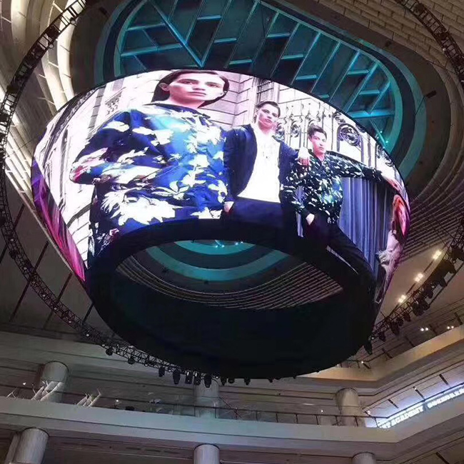 Indoor Fixed Installation P3 3D Poster Curved Giant Mesh Big TV Flexible Panel Advertising Billboard LED Screen Display